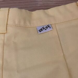 Vintage Dee Cee Women's Shorts cuff yellow size 14